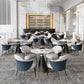Traditional Luxury Round Dining Table Sintered Stone Table with Black Pedestal Base Clearhalo ' dining_table' 'Dining Tables & Seating' 'Dining Tables' 'furn' 'furn_dining_table' 'Furniture' 'furniture_dining_table' 'Kitchen & Dining Furniture' 'kitchen&dining_furn' 'kitchen' 'kitchen_dining_table' 3855456