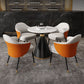 Traditional Luxury Round Dining Table Sintered Stone Table with Black Pedestal Base Clearhalo ' dining_table' 'Dining Tables & Seating' 'Dining Tables' 'furn' 'furn_dining_table' 'Furniture' 'furniture_dining_table' 'Kitchen & Dining Furniture' 'kitchen&dining_furn' 'kitchen' 'kitchen_dining_table' 3855462