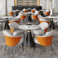 Traditional Luxury Round Dining Table Sintered Stone Table with Black Pedestal Base Clearhalo ' dining_table' 'Dining Tables & Seating' 'Dining Tables' 'furn' 'furn_dining_table' 'Furniture' 'furniture_dining_table' 'Kitchen & Dining Furniture' 'kitchen&dining_furn' 'kitchen' 'kitchen_dining_table' 3855465