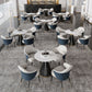 Traditional Luxury Round Dining Table Sintered Stone Table with Black Pedestal Base Clearhalo ' dining_table' 'Dining Tables & Seating' 'Dining Tables' 'furn' 'furn_dining_table' 'Furniture' 'furniture_dining_table' 'Kitchen & Dining Furniture' 'kitchen&dining_furn' 'kitchen' 'kitchen_dining_table' 3855468