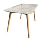 Stone Dining Site Table Simplicity Rectangle Dining Table with Wood 4 Legs Clearhalo ' dining_table' 'Dining Tables & Seating' 'Dining Tables' 'furn' 'furn_dining_table' 'Furniture' 'furniture_dining_table' 'Kitchen & Dining Furniture' 'kitchen&dining_furn' 'kitchen' 'kitchen_dining_table' 3855476