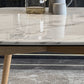 Stone Dining Site Table Simplicity Rectangle Dining Table with Wood 4 Legs Clearhalo ' dining_table' 'Dining Tables & Seating' 'Dining Tables' 'furn' 'furn_dining_table' 'Furniture' 'furniture_dining_table' 'Kitchen & Dining Furniture' 'kitchen&dining_furn' 'kitchen' 'kitchen_dining_table' 3855478