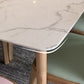 Stone Dining Site Table Simplicity Rectangle Dining Table with Wood 4 Legs Clearhalo ' dining_table' 'Dining Tables & Seating' 'Dining Tables' 'furn' 'furn_dining_table' 'Furniture' 'furniture_dining_table' 'Kitchen & Dining Furniture' 'kitchen&dining_furn' 'kitchen' 'kitchen_dining_table' 3855479