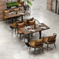 Industrial Solid Wood Dinner Room Kitchen Table Brown Top Table with Black Frame for Dining Room Clearhalo ' dining_table' 'Dining Tables & Seating' 'Dining Tables' 'furn' 'furn_dining_table' 'Furniture' 'furniture_dining_table' 'Kitchen & Dining Furniture' 'kitchen&dining_furn' 'kitchen' 'kitchen_dining_table' 3855487