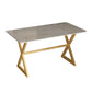 Metal Traditional Luxury Rectangular Dining Table Sintered Stone Table with Trestle Gray Without Chairs Clearhalo ' dining_table' 'Dining Tables & Seating' 'Dining Tables' 'furn' 'furn_dining_table' 'Furniture' 'furniture_dining_table' 'Kitchen & Dining Furniture' 'kitchen&dining_furn' 'kitchen' 'kitchen_dining_table' 3855519