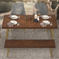 Luxury Style Solid Wood Dining Table 4 Legs Base Rectangle Table for Home Clearhalo ' dining_table' 'Dining Tables & Seating' 'Dining Tables' 'furn' 'furn_dining_table' 'Furniture' 'furniture_dining_table' 'Kitchen & Dining Furniture' 'kitchen&dining_furn' 'kitchen' 'kitchen_dining_table' 3855531