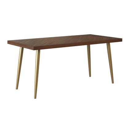 Luxury Style Solid Wood Dining Table 4 Legs Base Rectangle Table for Home Without Chairs Clearhalo ' dining_table' 'Dining Tables & Seating' 'Dining Tables' 'furn' 'furn_dining_table' 'Furniture' 'furniture_dining_table' 'Kitchen & Dining Furniture' 'kitchen&dining_furn' 'kitchen' 'kitchen_dining_table' 3855535