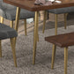 Luxury Style Solid Wood Dining Table 4 Legs Base Rectangle Table for Home Clearhalo ' dining_table' 'Dining Tables & Seating' 'Dining Tables' 'furn' 'furn_dining_table' 'Furniture' 'furniture_dining_table' 'Kitchen & Dining Furniture' 'kitchen&dining_furn' 'kitchen' 'kitchen_dining_table' 3855539