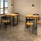 Square Solid Wood Kitchen Table Industrial Dining Table with Metal Double Pedestal Base Clearhalo ' dining_table' 'Dining Tables & Seating' 'Dining Tables' 'furn' 'furn_dining_table' 'Furniture' 'furniture_dining_table' 'Kitchen & Dining Furniture' 'kitchen&dining_furn' 'kitchen' 'kitchen_dining_table' 3855557