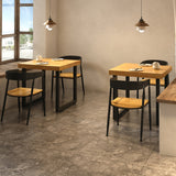Square Solid Wood Kitchen Table Industrial Dining Table with Metal Double Pedestal Base Clearhalo ' dining_table' 'Dining Tables & Seating' 'Dining Tables' 'furn' 'furn_dining_table' 'Furniture' 'furniture_dining_table' 'Kitchen & Dining Furniture' 'kitchen&dining_furn' 'kitchen' 'kitchen_dining_table' 3855557