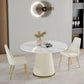 Round Pedestal Luxury Dining Table White Fixed Table with Sintered Stone Clearhalo ' dining_table' 'Dining Tables & Seating' 'Dining Tables' 'furn' 'furn_dining_table' 'Furniture' 'furniture_dining_table' 'Kitchen & Dining Furniture' 'kitchen&dining_furn' 'kitchen' 'kitchen_dining_table' 3855588