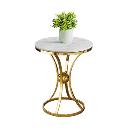 Round Table Dinette Table Traditional Luxury Dinner Room Table for Indoor 23.6"L x 23.6"W x 29.5"H Without Chairs Clearhalo ' dining_table' 'Dining Tables & Seating' 'Dining Tables' 'furn' 'furn_dining_table' 'Furniture' 'furniture_dining_table' 'Kitchen & Dining Furniture' 'kitchen&dining_furn' 'kitchen' 'kitchen_dining_table' 3855629