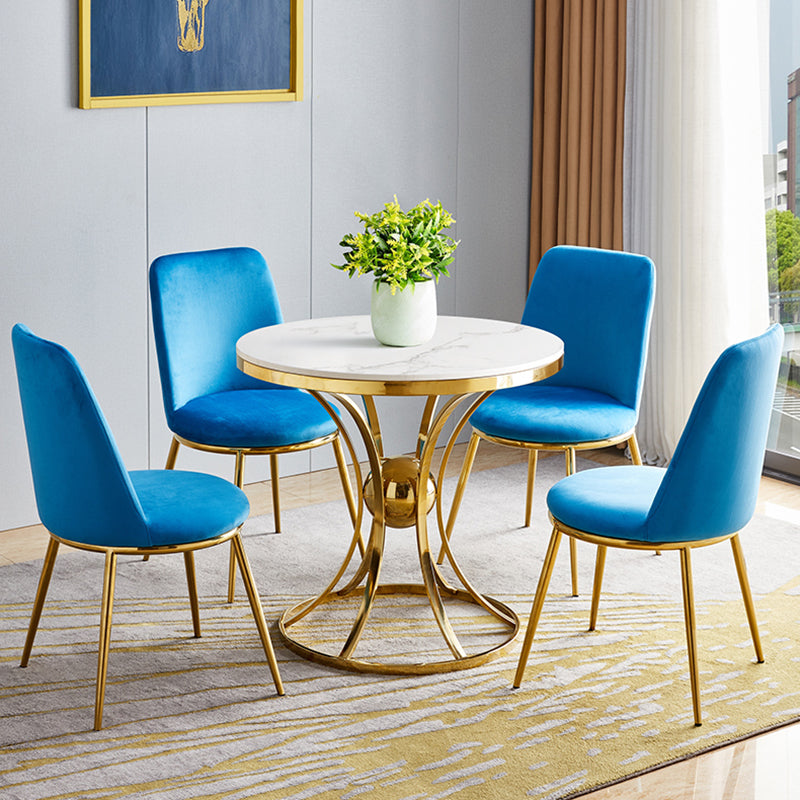 Round Table Dinette Table Traditional Luxury Dinner Room Table for Indoor Clearhalo ' dining_table' 'Dining Tables & Seating' 'Dining Tables' 'furn' 'furn_dining_table' 'Furniture' 'furniture_dining_table' 'Kitchen & Dining Furniture' 'kitchen&dining_furn' 'kitchen' 'kitchen_dining_table' 3855631