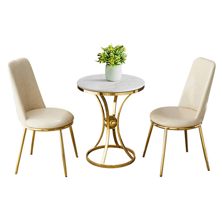 Round Table Dinette Table Traditional Luxury Dinner Room Table for Indoor Clearhalo ' dining_table' 'Dining Tables & Seating' 'Dining Tables' 'furn' 'furn_dining_table' 'Furniture' 'furniture_dining_table' 'Kitchen & Dining Furniture' 'kitchen&dining_furn' 'kitchen' 'kitchen_dining_table' 3855632