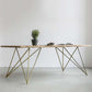 Rectangle Glam Style Dining Table Wood Color Fixed Table with Solid Wood Clearhalo ' dining_table' 'Dining Tables & Seating' 'Dining Tables' 'furn' 'furn_dining_table' 'Furniture' 'furniture_dining_table' 'Kitchen & Dining Furniture' 'kitchen&dining_furn' 'kitchen' 'kitchen_dining_table' 3855644