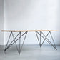 Rectangle Glam Style Dining Table Wood Color Fixed Table with Solid Wood Clearhalo ' dining_table' 'Dining Tables & Seating' 'Dining Tables' 'furn' 'furn_dining_table' 'Furniture' 'furniture_dining_table' 'Kitchen & Dining Furniture' 'kitchen&dining_furn' 'kitchen' 'kitchen_dining_table' 3855646
