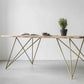 Rectangle Glam Style Dining Table Wood Color Fixed Table with Solid Wood Clearhalo ' dining_table' 'Dining Tables & Seating' 'Dining Tables' 'furn' 'furn_dining_table' 'Furniture' 'furniture_dining_table' 'Kitchen & Dining Furniture' 'kitchen&dining_furn' 'kitchen' 'kitchen_dining_table' 3855648