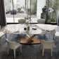 Glam Rectangle Shape Gray Dining Table Sintered Stone Kitchen Dining Table with Pedestal Base Clearhalo ' dining_table' 'Dining Tables & Seating' 'Dining Tables' 'furn' 'furn_dining_table' 'Furniture' 'furniture_dining_table' 'Kitchen & Dining Furniture' 'kitchen&dining_furn' 'kitchen' 'kitchen_dining_table' 3855654