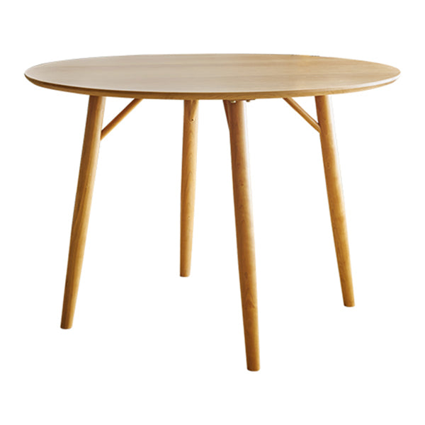 Solid Wood 4-foot Dinette Table Contemporary Dining Table Round for Home Natural Without Chairs Clearhalo ' dining_table' 'Dining Tables & Seating' 'Dining Tables' 'furn' 'furn_dining_table' 'Furniture' 'furniture_dining_table' 'Kitchen & Dining Furniture' 'kitchen&dining_furn' 'kitchen' 'kitchen_dining_table' 3855670