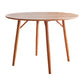 Solid Wood 4-foot Dinette Table Contemporary Dining Table Round for Home Brown Without Chairs Clearhalo ' dining_table' 'Dining Tables & Seating' 'Dining Tables' 'furn' 'furn_dining_table' 'Furniture' 'furniture_dining_table' 'Kitchen & Dining Furniture' 'kitchen&dining_furn' 'kitchen' 'kitchen_dining_table' 3855674
