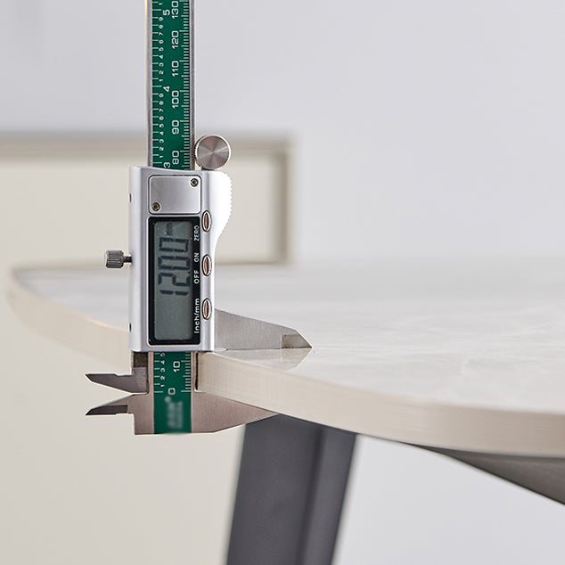 Modern Beige Sintered Stone Dining Table Rectangle Shape Dining Table with 4 Legs Base Clearhalo ' dining_table' 'Dining Tables & Seating' 'Dining Tables' 'furn' 'furn_dining_table' 'Furniture' 'furniture_dining_table' 'Kitchen & Dining Furniture' 'kitchen&dining_furn' 'kitchen' 'kitchen_dining_table' 3855694