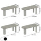Solid Wood Legs Contemporary Free Form Dining Table Sintered Stone Dining Table for Kitchen Clearhalo ' dining_table' 'Dining Tables & Seating' 'Dining Tables' 'furn' 'furn_dining_table' 'Furniture' 'furniture_dining_table' 'Kitchen & Dining Furniture' 'kitchen&dining_furn' 'kitchen' 'kitchen_dining_table' 3855712