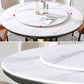 Modern Style Sintered Stone Dining Table Single Pedestal Base Round Table with Turntable Clearhalo ' dining_table' 'Dining Tables & Seating' 'Dining Tables' 'furn' 'furn_dining_table' 'Furniture' 'furniture_dining_table' 'Kitchen & Dining Furniture' 'kitchen&dining_furn' 'kitchen' 'kitchen_dining_table' 3855721