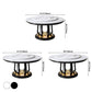 Modern Style Sintered Stone Dining Table Single Pedestal Base Round Table with Turntable Clearhalo ' dining_table' 'Dining Tables & Seating' 'Dining Tables' 'furn' 'furn_dining_table' 'Furniture' 'furniture_dining_table' 'Kitchen & Dining Furniture' 'kitchen&dining_furn' 'kitchen' 'kitchen_dining_table' 3855725