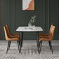 Extendable Round Dining Table Modern Sintered Stone Top Table with 4 Legs Clearhalo ' dining_table' 'Dining Tables & Seating' 'Dining Tables' 'furn' 'furn_dining_table' 'Furniture' 'furniture_dining_table' 'Kitchen & Dining Furniture' 'kitchen&dining_furn' 'kitchen' 'kitchen_dining_table' 3855738