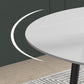 Extendable Round Dining Table Modern Sintered Stone Top Table with 4 Legs Clearhalo ' dining_table' 'Dining Tables & Seating' 'Dining Tables' 'furn' 'furn_dining_table' 'Furniture' 'furniture_dining_table' 'Kitchen & Dining Furniture' 'kitchen&dining_furn' 'kitchen' 'kitchen_dining_table' 3855743