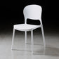 Modern Kitchen Square Plastic Dining Chair Open Back Dining Side Armless Chairs White 1 Piece Clearhalo ' kitchen&dining_furn' 'Dining Chairs' 'Dining Tables & Seating' 'dining_chair' 'furn' 'furn_dining_chair' 'Furniture' 'furniture_dining_chair' 'Kitchen & Dining Furniture' 'kitchen' 3858596