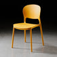 Modern Kitchen Square Plastic Dining Chair Open Back Dining Side Armless Chairs Yellow 1 Piece Clearhalo ' kitchen&dining_furn' 'Dining Chairs' 'Dining Tables & Seating' 'dining_chair' 'furn' 'furn_dining_chair' 'Furniture' 'furniture_dining_chair' 'Kitchen & Dining Furniture' 'kitchen' 3858608