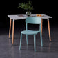 Contemporary Style Plastic Dining Chairs Open Back Dining Side Chairs for Kitchen Clearhalo ' kitchen&dining_furn' 'Dining Chairs' 'Dining Tables & Seating' 'dining_chair' 'furn' 'furn_dining_chair' 'Furniture' 'furniture_dining_chair' 'Kitchen & Dining Furniture' 'kitchen' 3858620