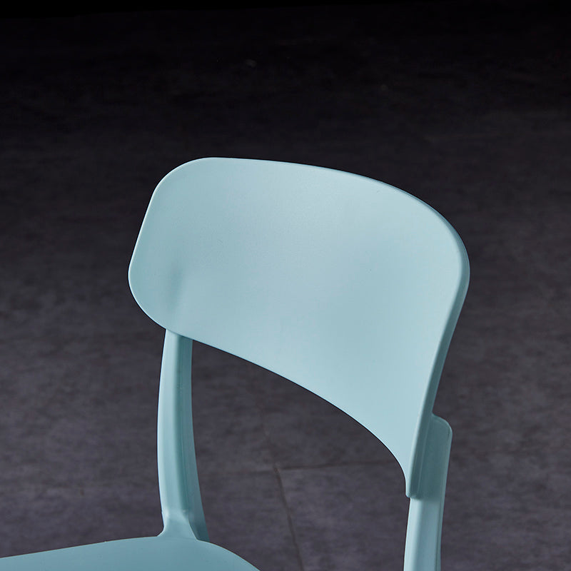 Contemporary Style Plastic Dining Chairs Open Back Dining Side Chairs for Kitchen Clearhalo ' kitchen&dining_furn' 'Dining Chairs' 'Dining Tables & Seating' 'dining_chair' 'furn' 'furn_dining_chair' 'Furniture' 'furniture_dining_chair' 'Kitchen & Dining Furniture' 'kitchen' 3858630