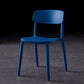 Contemporary Style Plastic Dining Chairs Open Back Dining Side Chairs for Kitchen Dark Blue 1 Piece Clearhalo ' kitchen&dining_furn' 'Dining Chairs' 'Dining Tables & Seating' 'dining_chair' 'furn' 'furn_dining_chair' 'Furniture' 'furniture_dining_chair' 'Kitchen & Dining Furniture' 'kitchen' 3858652