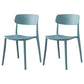 Contemporary Style Plastic Dining Chairs Open Back Dining Side Chairs for Kitchen Mint Green 2 Piece Set Clearhalo ' kitchen&dining_furn' 'Dining Chairs' 'Dining Tables & Seating' 'dining_chair' 'furn' 'furn_dining_chair' 'Furniture' 'furniture_dining_chair' 'Kitchen & Dining Furniture' 'kitchen' 3858659