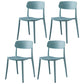 Contemporary Style Plastic Dining Chairs Open Back Dining Side Chairs for Kitchen Mint Green 4 Piece Set Clearhalo ' kitchen&dining_furn' 'Dining Chairs' 'Dining Tables & Seating' 'dining_chair' 'furn' 'furn_dining_chair' 'Furniture' 'furniture_dining_chair' 'Kitchen & Dining Furniture' 'kitchen' 3858660