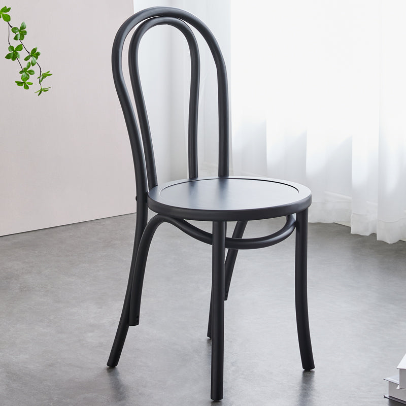 Contemporary Beech Wood Chair Set Kitchen Dining Room Windsor Back Side Chairs Black Wood 1 Piece Clearhalo ' kitchen&dining_furn' 'Dining Chairs' 'Dining Tables & Seating' 'dining_chair' 'furn' 'furn_dining_chair' 'Furniture' 'furniture_dining_chair' 'Kitchen & Dining Furniture' 'kitchen' 3858662