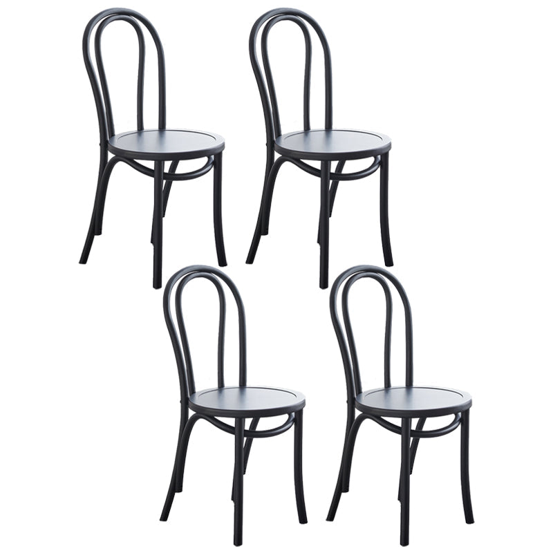 Contemporary Beech Wood Chair Set Kitchen Dining Room Windsor Back Side Chairs Black Wood 4 Piece Set Clearhalo ' kitchen&dining_furn' 'Dining Chairs' 'Dining Tables & Seating' 'dining_chair' 'furn' 'furn_dining_chair' 'Furniture' 'furniture_dining_chair' 'Kitchen & Dining Furniture' 'kitchen' 3858666