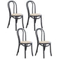 Contemporary Beech Wood Chair Set Kitchen Dining Room Windsor Back Side Chairs Black Wicker & Rattan 4 Piece Set Clearhalo ' kitchen&dining_furn' 'Dining Chairs' 'Dining Tables & Seating' 'dining_chair' 'furn' 'furn_dining_chair' 'Furniture' 'furniture_dining_chair' 'Kitchen & Dining Furniture' 'kitchen' 3858671