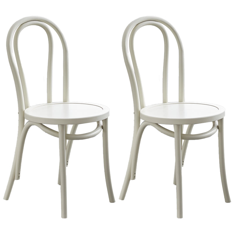 Contemporary Beech Wood Chair Set Kitchen Dining Room Windsor Back Side Chairs White Wood 2 Piece Set Clearhalo ' kitchen&dining_furn' 'Dining Chairs' 'Dining Tables & Seating' 'dining_chair' 'furn' 'furn_dining_chair' 'Furniture' 'furniture_dining_chair' 'Kitchen & Dining Furniture' 'kitchen' 3858676