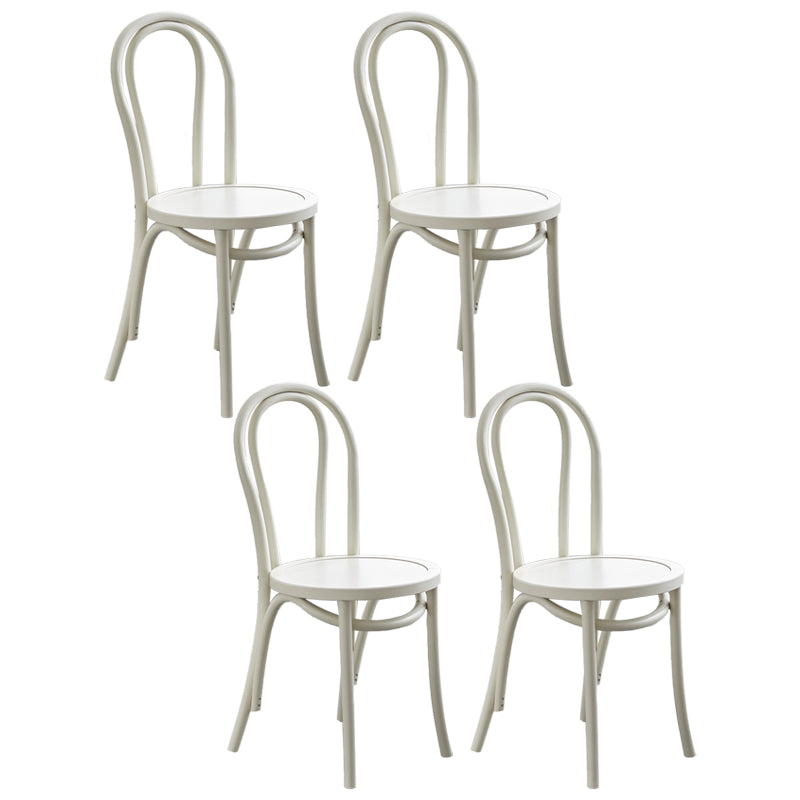 Contemporary Beech Wood Chair Set Kitchen Dining Room Windsor Back Side Chairs White Wood 4 Piece Set Clearhalo ' kitchen&dining_furn' 'Dining Chairs' 'Dining Tables & Seating' 'dining_chair' 'furn' 'furn_dining_chair' 'Furniture' 'furniture_dining_chair' 'Kitchen & Dining Furniture' 'kitchen' 3858678