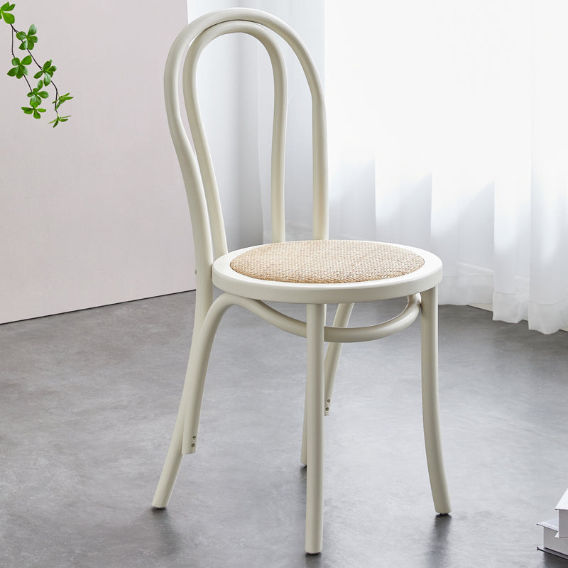 Contemporary Beech Wood Chair Set Kitchen Dining Room Windsor Back Side Chairs White Wicker & Rattan 1 Piece Clearhalo ' kitchen&dining_furn' 'Dining Chairs' 'Dining Tables & Seating' 'dining_chair' 'furn' 'furn_dining_chair' 'Furniture' 'furniture_dining_chair' 'Kitchen & Dining Furniture' 'kitchen' 3858680