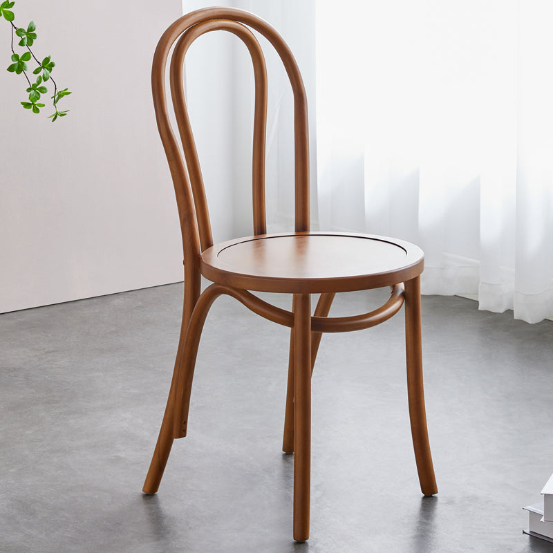 Contemporary Beech Wood Chair Set Kitchen Dining Room Windsor Back Side Chairs Brown Wood 1 Piece Clearhalo ' kitchen&dining_furn' 'Dining Chairs' 'Dining Tables & Seating' 'dining_chair' 'furn' 'furn_dining_chair' 'Furniture' 'furniture_dining_chair' 'Kitchen & Dining Furniture' 'kitchen' 3858685