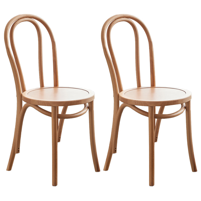 Contemporary Beech Wood Chair Set Kitchen Dining Room Windsor Back Side Chairs Wood Wood 2 Piece Set Clearhalo ' kitchen&dining_furn' 'Dining Chairs' 'Dining Tables & Seating' 'dining_chair' 'furn' 'furn_dining_chair' 'Furniture' 'furniture_dining_chair' 'Kitchen & Dining Furniture' 'kitchen' 3858692