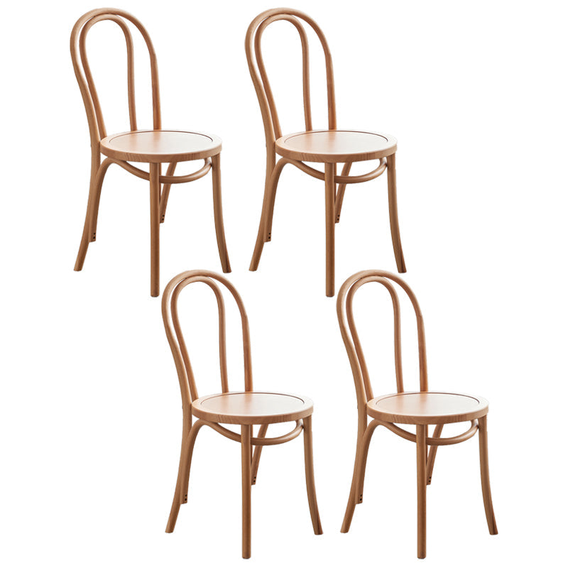 Contemporary Beech Wood Chair Set Kitchen Dining Room Windsor Back Side Chairs Wood Wood 4 Piece Set Clearhalo ' kitchen&dining_furn' 'Dining Chairs' 'Dining Tables & Seating' 'dining_chair' 'furn' 'furn_dining_chair' 'Furniture' 'furniture_dining_chair' 'Kitchen & Dining Furniture' 'kitchen' 3858693
