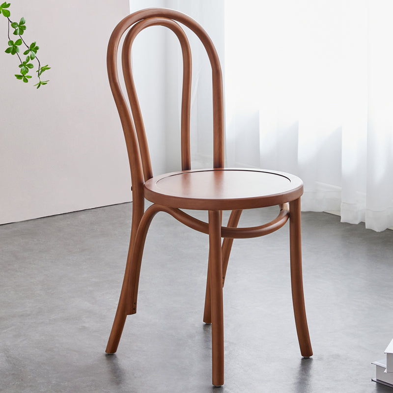 Contemporary Beech Wood Chair Set Kitchen Dining Room Windsor Back Side Chairs Walnut Wood 1 Piece Clearhalo ' kitchen&dining_furn' 'Dining Chairs' 'Dining Tables & Seating' 'dining_chair' 'furn' 'furn_dining_chair' 'Furniture' 'furniture_dining_chair' 'Kitchen & Dining Furniture' 'kitchen' 3858697