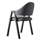 Contemporary Style Linen Fabric Dining Chair Open Back Dining Side Arm Chairs Dark Gray 1 Piece Clearhalo ' kitchen&dining_furn' 'Dining Chairs' 'Dining Tables & Seating' 'dining_chair' 'furn' 'furn_dining_chair' 'Furniture' 'furniture_dining_chair' 'Kitchen & Dining Furniture' 'kitchen' 3858704