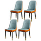Scandinavian Home Side Chair Solid Back Metal Upholstered Dining Room Chair Orange Blue 4 Piece Set Clearhalo ' kitchen&dining_furn' 'Dining Chairs' 'Dining Tables & Seating' 'dining_chair' 'furn' 'furn_dining_chair' 'Furniture' 'furniture_dining_chair' 'Kitchen & Dining Furniture' 'kitchen' 3858771