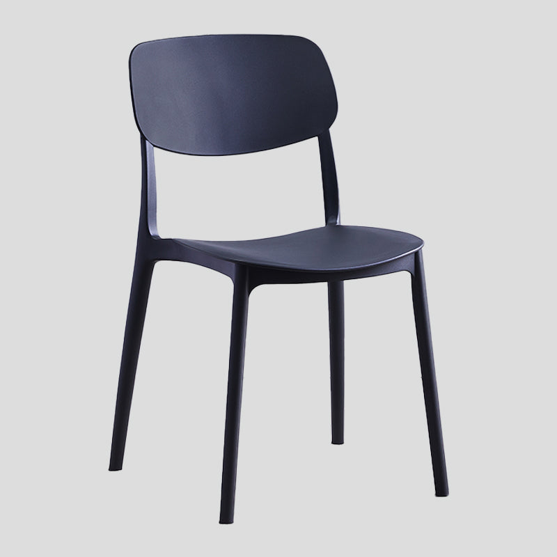 Contemporary Style Plastic Dining Chairs Open Back Dining Side Chair for Kitchen Clearhalo ' kitchen&dining_furn' 'Dining Chairs' 'Dining Tables & Seating' 'dining_chair' 'furn' 'furn_dining_chair' 'Furniture' 'furniture_dining_chair' 'Kitchen & Dining Furniture' 'kitchen' 3858793